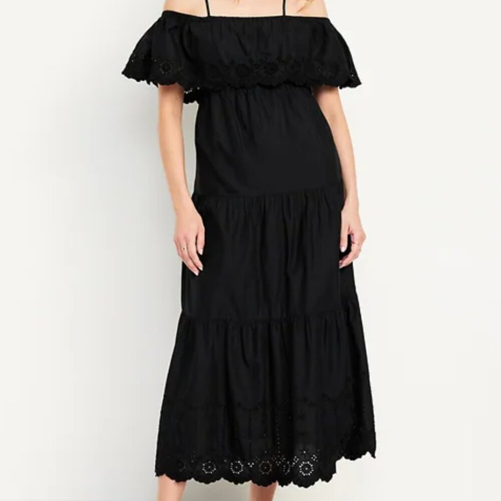 Old Navy Cold Shoulder Maxi Swing Dress XL